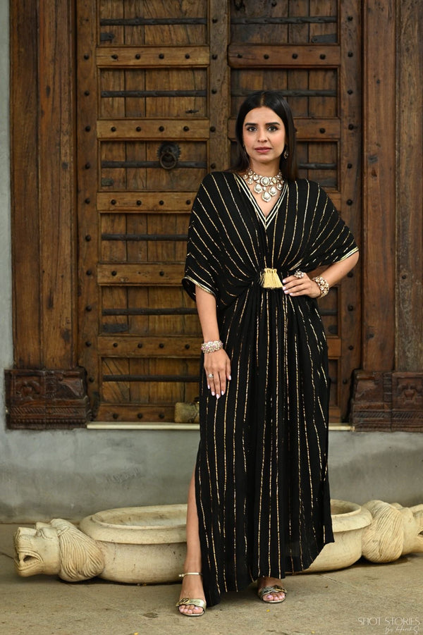 MEHAK MEHRA | BLACK MASHA KAFTAN
