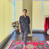 BLACK BANDHANI BANI | MEHAK MEHRA | SHIRT AND PANTS CO ORD SET OF TWO