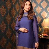 BLUE ADIVA KURTA SET
