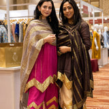 TANYA KAPOOR | PINK AND GREY IRA KURTA SET