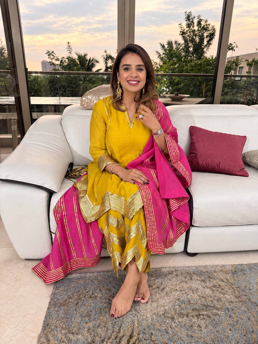 YELLOW AND PINK IRA SET