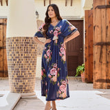 FLORAL MASHA KAFTAN DRESS