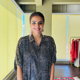 BLACK BANDHANI BANI | MEHAK MEHRA | SHIRT AND PANTS CO ORD SET OF TWO