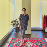 BLACK BANDHANI BANI | MEHAK MEHRA | SHIRT AND PANTS CO ORD SET OF TWO