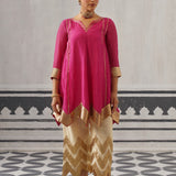 PINK AND CREAM IRA KURTA SET