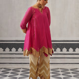 PINK AND CREAM IRA KURTA SET