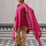 PINK AND CREAM IRA KURTA SET