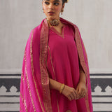 PINK AND CREAM IRA KURTA SET