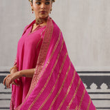 PINK AND CREAM IRA KURTA SET