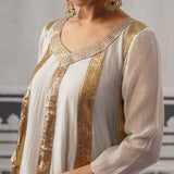GREY AND PINK DIVI KURTA SET