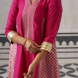 PINK PRIYA KURTA SET