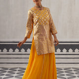 YELLOW ABA KURTA SET