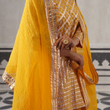 YELLOW ABA KURTA SET
