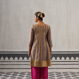 GREY AND PINK DIVI KURTA SET