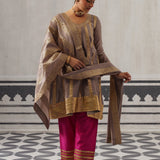GREY AND PINK DIVI KURTA SET