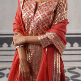 CORAL ABA KURTA SET