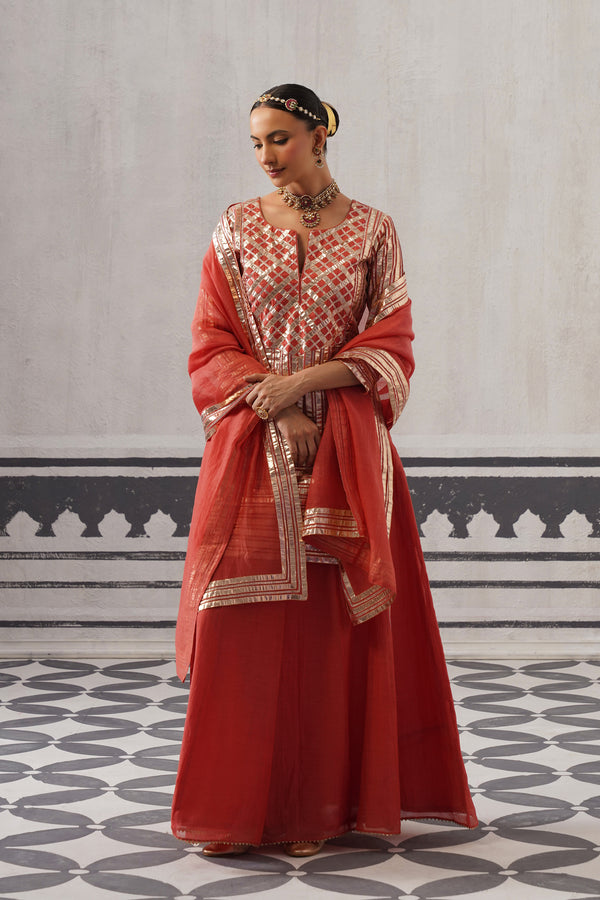 CORAL ABA KURTA SET