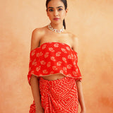 SAIRA OFF SHOULDER CROP TOP  AND SKIRT SET OF 2