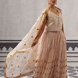 CREAM ISHA LEHENGA SET