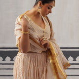 CREAM ISHA LEHENGA SET