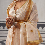 CREAM ISHA LEHENGA SET
