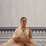 CREAM ISHA LEHENGA SET