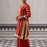 RED KIMI KURTA SET