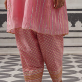 PINK SIMI KURTA SET