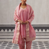 PINK SIMI KURTA SET