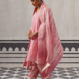 PINK SIMI KURTA SET