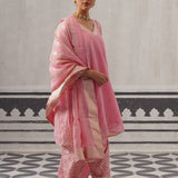 PINK SIMI KURTA SET