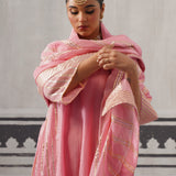PINK SIMI KURTA SET