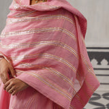 PINK SIMI KURTA SET