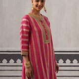PINK KIMI KURTA SET