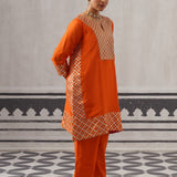 ORANGE HEERA KURTA SET