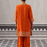 ORANGE HEERA KURTA SET