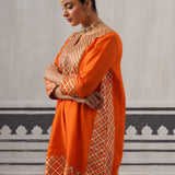 ORANGE HEERA KURTA SET