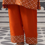 ORANGE HEERA KURTA SET