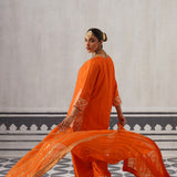 ORANGE HEERA KURTA SET