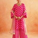 GAURI KURTA , PANT AND ODHANI SET OF 3