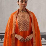 ORANGE HEERA KURTA SET