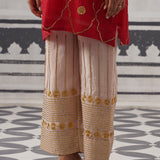 RED BIBA KURTA SET