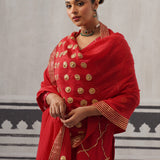 RED BIBA KURTA SET