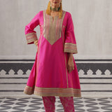 RANI PINK FAZILKA KURTA SET