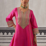 RANI PINK FAZILKA KURTA SET