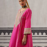 RANI PINK FAZILKA KURTA SET