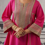 RANI PINK FAZILKA KURTA SET