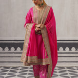 RANI PINK FAZILKA KURTA SET