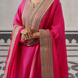 RANI PINK FAZILKA KURTA SET