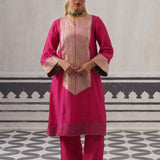 RANI PINK FAZILKA KURTA SET
